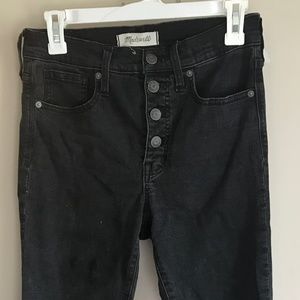 Madewell 9" Mid-Rise Skinny Jeans Berkeley Black